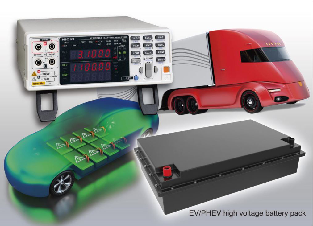 Hioki High-Voltage EV and PHEV Battery Tester BT3500 Series